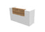 Buro5 Small Straight Reception Desk Reception Desk Buronomic 2000mm White Timber