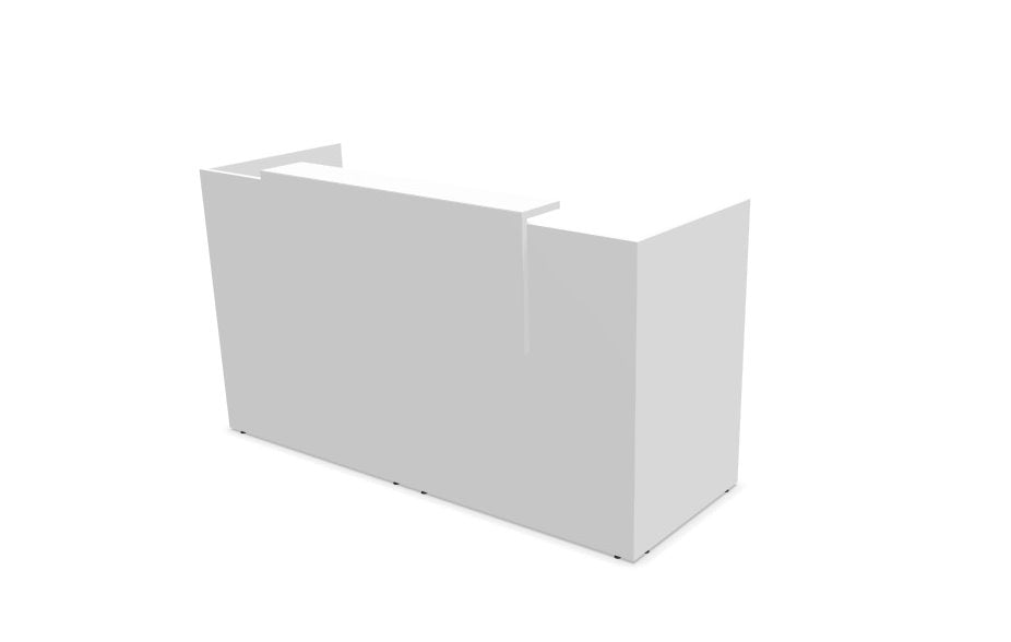 Buro5 Small Straight Reception Desk Reception Desk Buronomic 2000mm White White