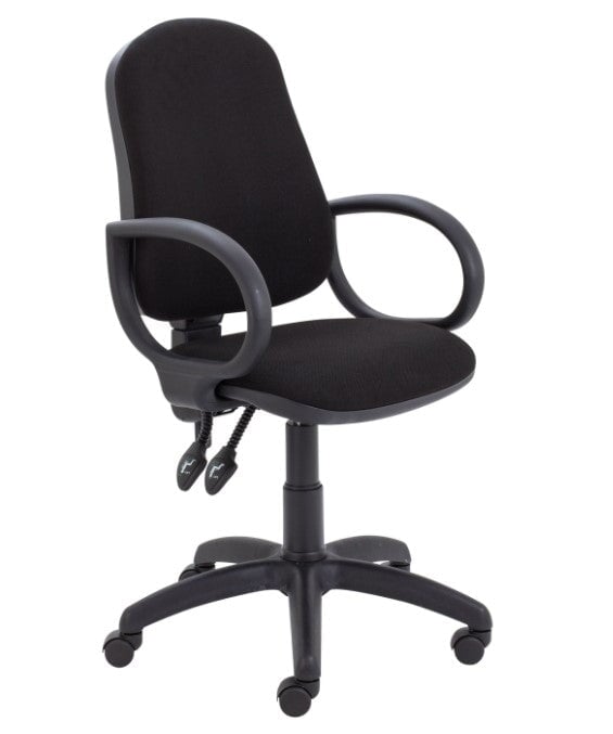 Calypso II Highback Operator Chair Office Chair, Fabric Office Chair TC Group Black Fixed 