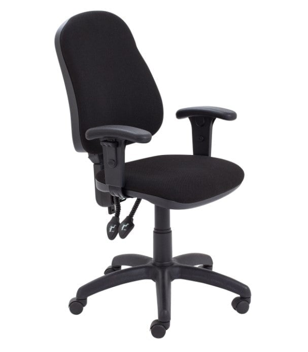 Calypso II Highback Operator Chair Office Chair, Fabric Office Chair TC Group Black Height Adjustable 
