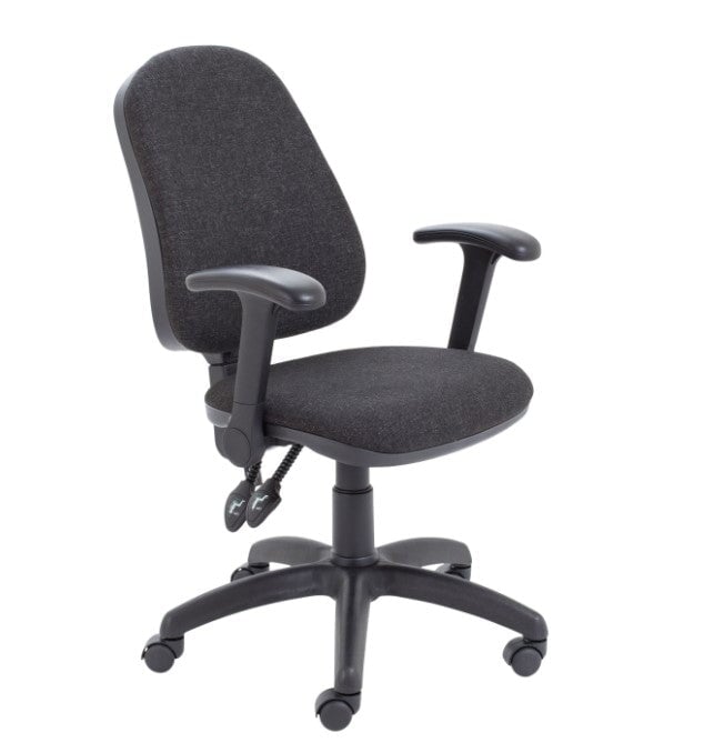Calypso II Highback Operator Chair Office Chair, Fabric Office Chair TC Group Charcoal Folding 