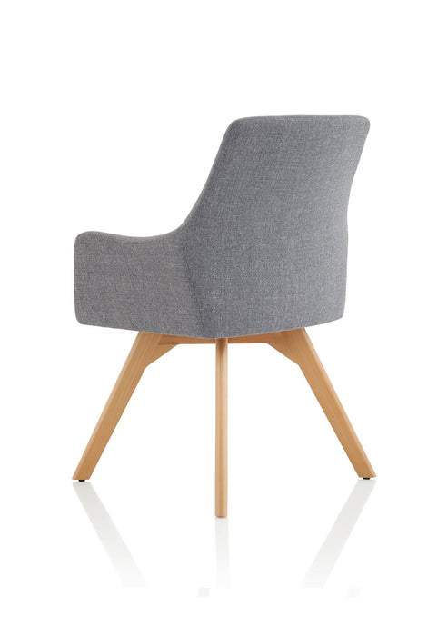 Carmen Wooden Leg Chair Visitor Dynamic Office Solutions 