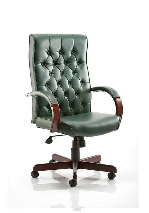 Chesterfield Leather Executive Chair Executive Dynamic Office Solutions Green 