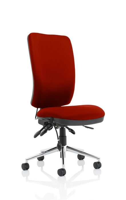 Chiro High Back Operator Chair Task and Operator Dynamic Office Solutions Bespoke Ginseng Chilli None Matching Bespoke Colour