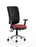 Chiro High Back Operator Chair Task and Operator Dynamic Office Solutions Bespoke Ginseng Chilli With Arms Black