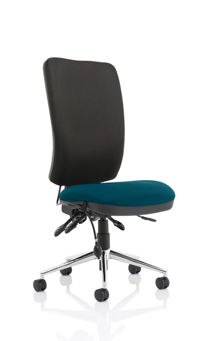 Chiro High Back Operator Chair Task and Operator Dynamic Office Solutions Bespoke Maringa Teal None Black