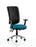 Chiro High Back Operator Chair Task and Operator Dynamic Office Solutions Bespoke Maringa Teal With Arms Black