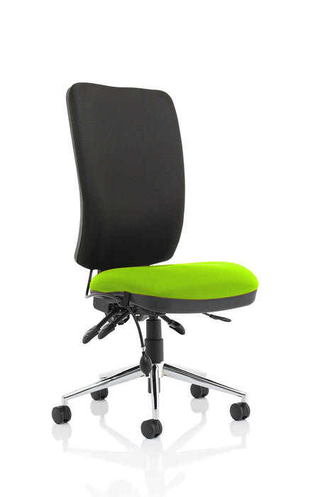 Chiro High Back Operator Chair Task and Operator Dynamic Office Solutions Bespoke Myrrh Green None Black