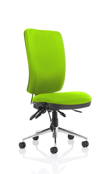 Chiro High Back Operator Chair Task and Operator Dynamic Office Solutions Bespoke Myrrh Green None Matching Bespoke Colour