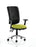 Chiro High Back Operator Chair Task and Operator Dynamic Office Solutions Bespoke Myrrh Green With Arms Black