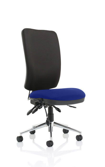Chiro High Back Operator Chair Task and Operator Dynamic Office Solutions Bespoke Stevia Blue None Black