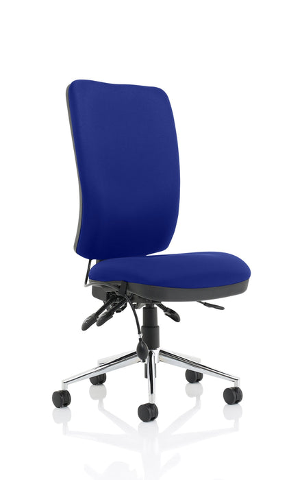 Chiro High Back Operator Chair Task and Operator Dynamic Office Solutions Bespoke Stevia Blue None Matching Bespoke Colour