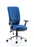 Chiro High Back Operator Chair Task and Operator Dynamic Office Solutions Blue Fabric With Arms Matching Bespoke Colour