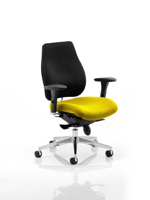 Chiro Plus Posture Chair Bespoke Posture Dynamic Office Solutions Bespoke Senna Yellow Black 