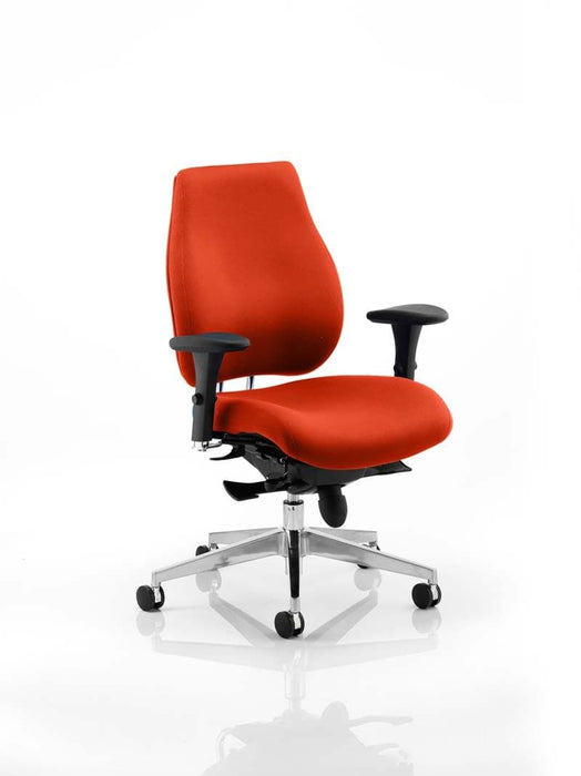 Chiro Plus Posture Chair Bespoke Posture Dynamic Office Solutions Bespoke Tabasco Orange Matching Bespoke Colour 