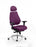 Chiro Plus Ultimate Bespoke With Headrest Posture Dynamic Office Solutions Bespoke Tansy Purple Matching Bespoke Colour 