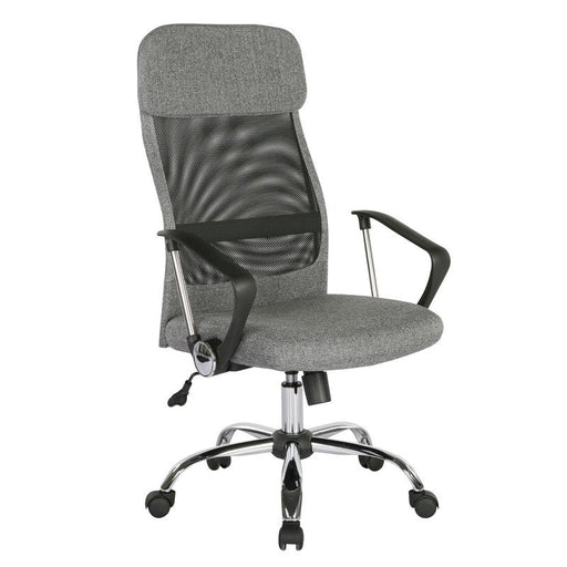 Chord high back operators chair with mesh back and headrest - grey Seating Dams 