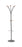 Classic Silver Steel Office Coat Stand Coat Stands Dynamic Office Solutions Silver 