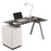 Clevedon Glass Desk With Pedestal Desks Alphason / Dorel 