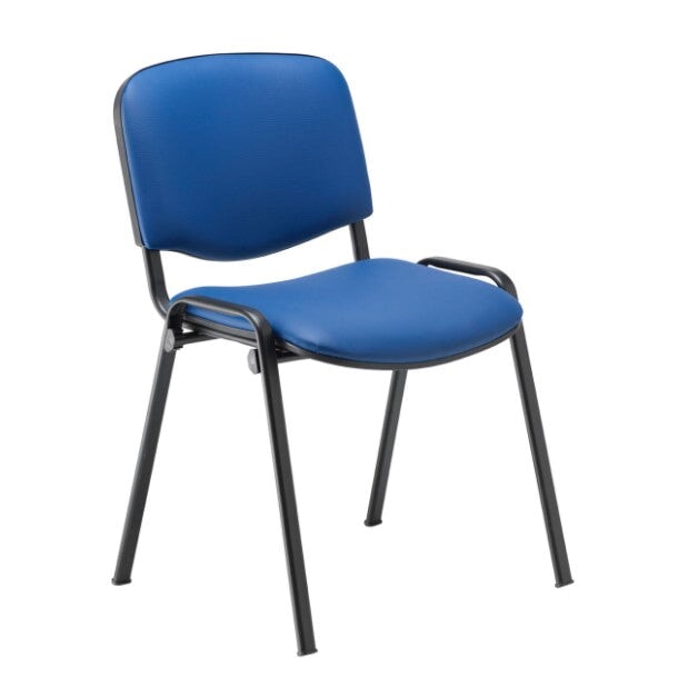 Club Conference Chair - Black Frame CONFERENCE TC Group Blue - Vinyl Black 