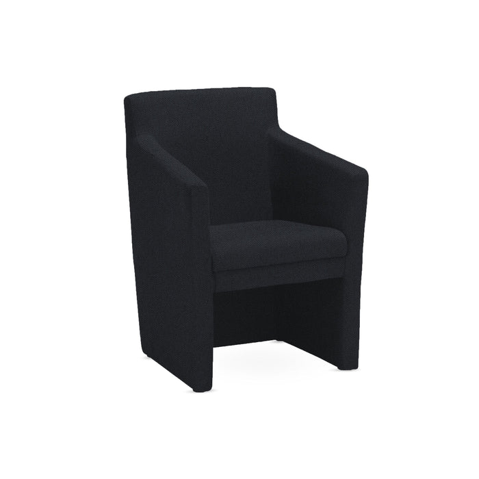 Club Upholstered Square Tub Chair SOFT SEATING & RECEP Nowy Styl Black CSE14 No 