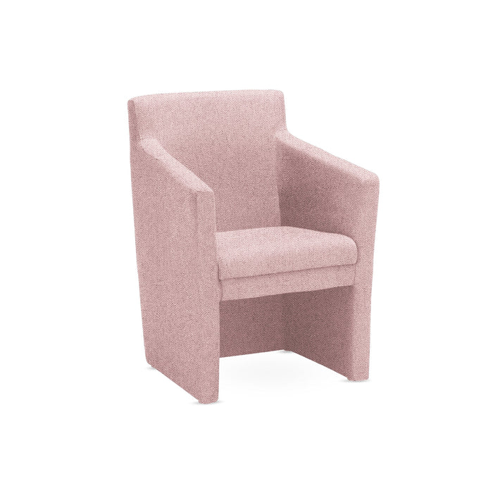 Club Upholstered Square Tub Chair SOFT SEATING & RECEP Nowy Styl Light Pink CSE19 No 