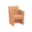 Club Upholstered Square Tub Chair SOFT SEATING & RECEP Nowy Styl Patel Orange CSE25 No 