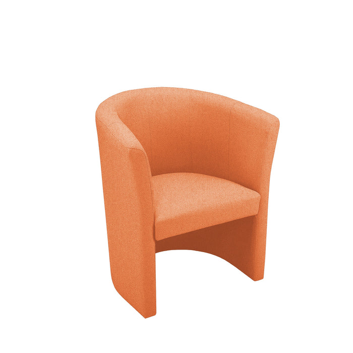 Club Upholstered Tub Chair SOFT SEATING & RECEP Nowy Styl Pastel Orange CSE25 