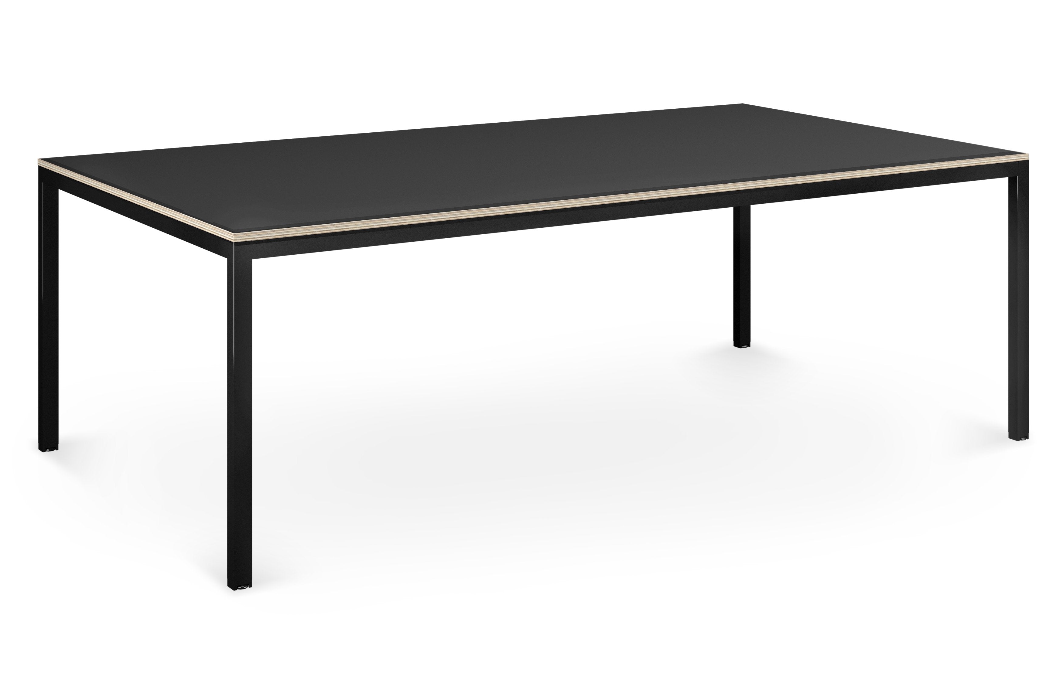 Co Stories Nero Bench BENCH DESKS Workstories 4 Person 1780mm None