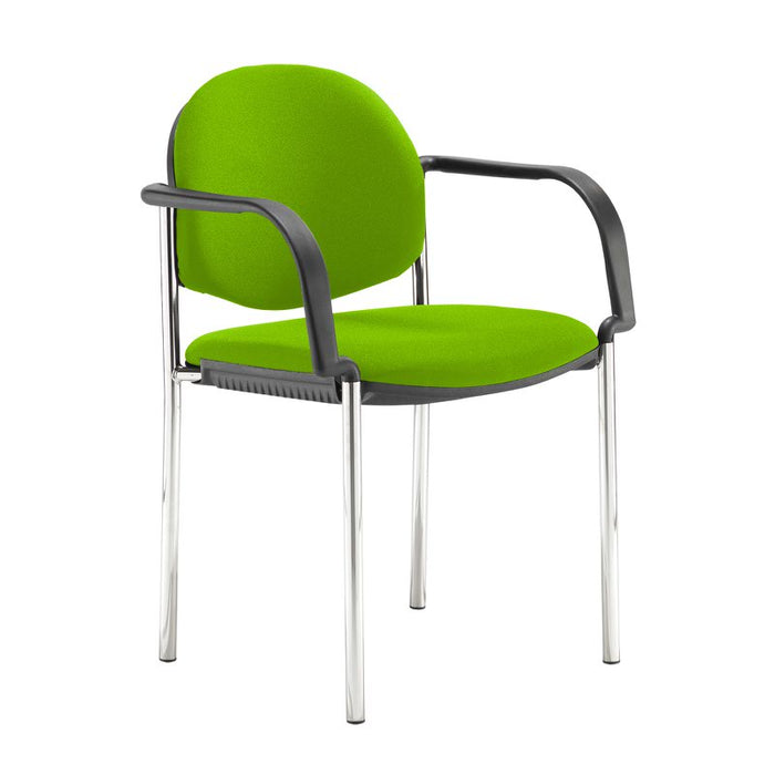 Coda multi purpose stackable conference chair with fixed arms Seating Dams 