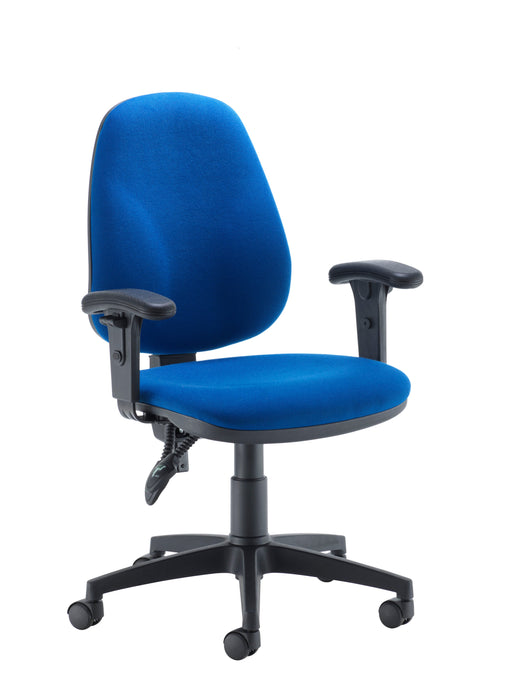 Concept High Back Operator Chair OPERATOR TC Group Blue Adjustable Arms Self Assembly (Next Day)