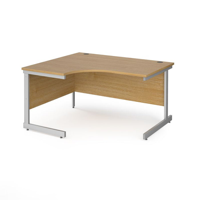 Contract 25 left hand ergonomic desk with cantilever leg Desking Dams 