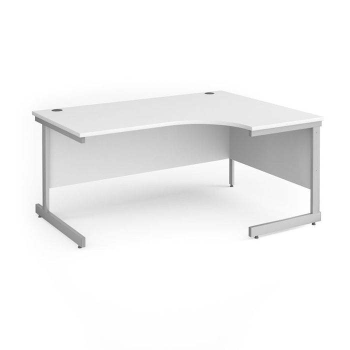 Contract 25 Right hand ergonomic desk with cantilever leg Desking Dams 