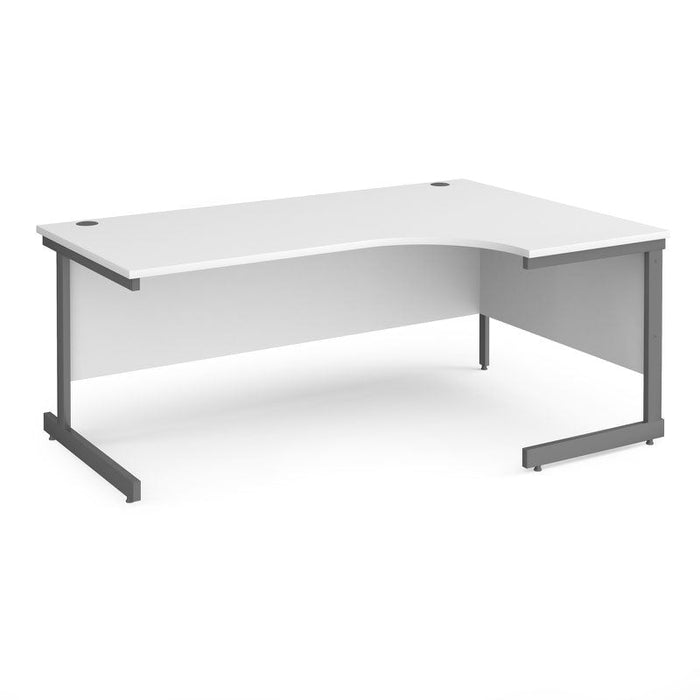 Contract 25 Right hand ergonomic desk with cantilever leg Desking Dams 