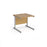 Contract 25 straight office desk with cantilever leg Desking Dams 