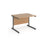 Contract 25 straight office desk with cantilever leg Desking Dams 