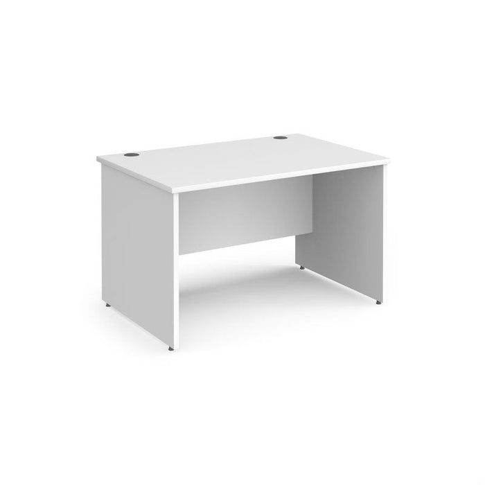 Contract 25 straight office desk with panel leg Desking Dams 