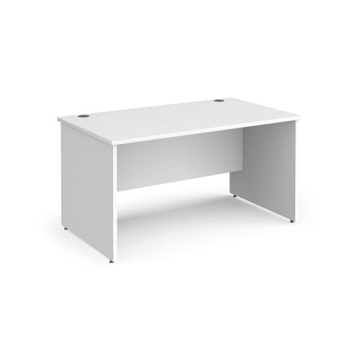 Contract 25 straight office desk with panel leg Desking Dams 