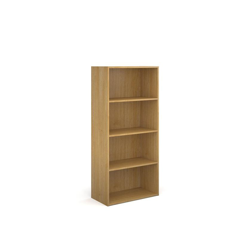 Contract Office bookcase 1630mm high with 3 shelves