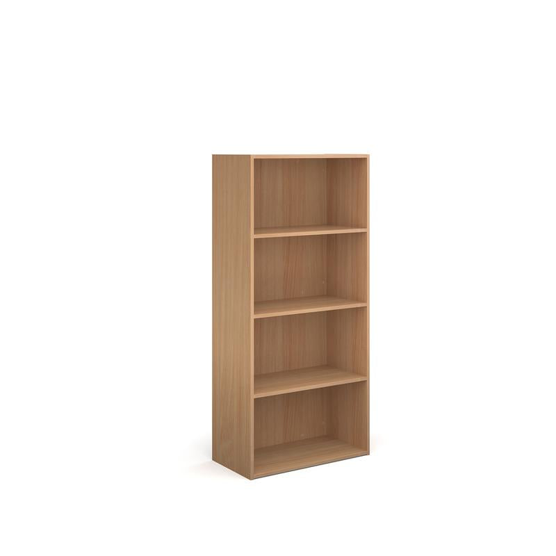 Contract Office bookcase 1630mm high with 3 shelves