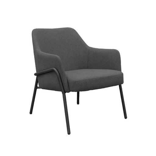 Corby lounge chair with black metal frame Soft Seating Dams 
