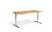 Cromo Polished Finish Height Adjustable Desk - 700mm Wide Desking Lavoro 1200 x 700mm Beech 