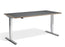 Cromo Polished Finish Height Adjustable Desk - 700mm Wide Desking Lavoro 1200 x 700mm Graphite / Ply Edge 