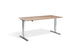 Cromo Polished Finish Height Adjustable Desk - 700mm Wide Desking Lavoro 1200 x 700mm Timber 
