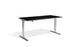 Cromo Polished Finish Height Adjustable Desk - 800mm Wide Desking Lavoro 1200 x 800mm Black / Ply Edge 