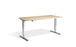 Cromo Polished Finish Height Adjustable Desk - 800mm Wide Desking Lavoro 1200 x 800mm Maple 