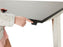 Cromo Polished Finish Height Adjustable Desk - 800mm Wide Desking Lavoro 