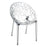 Crystal arm chair Café Furniture zaptrading Clear 