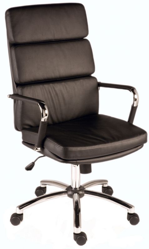 Deco Faux Leather Executive Office Chair Office Chairs Teknik Brown 
