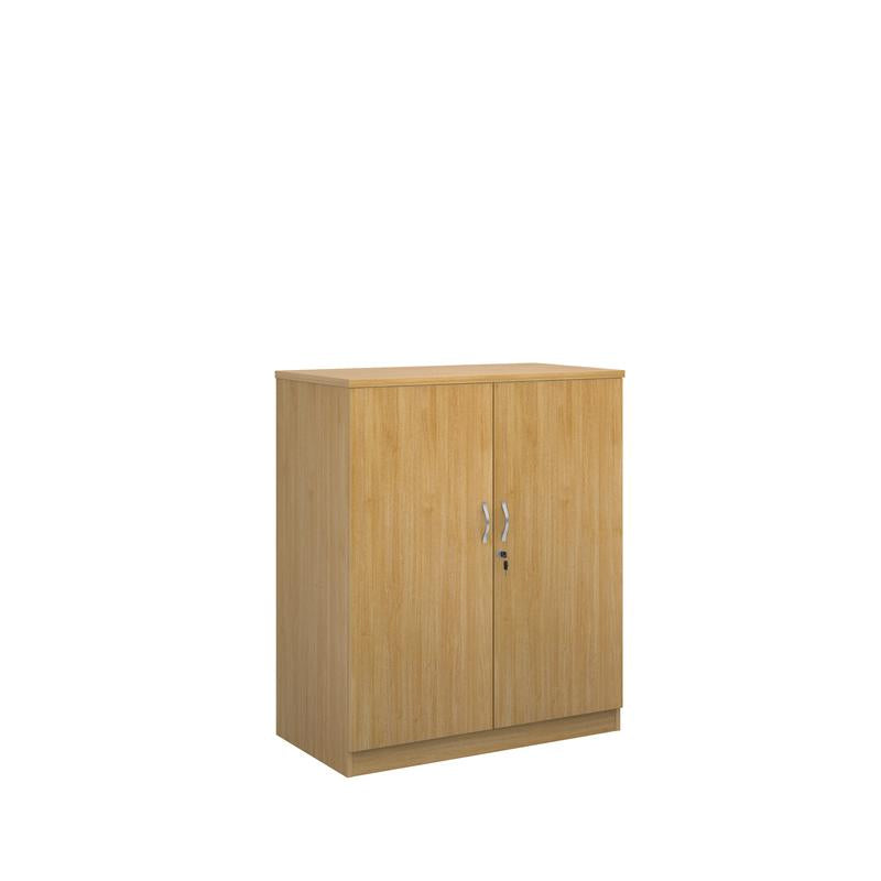 Deluxe double door office cupboard 1200mm high with 2 shelves